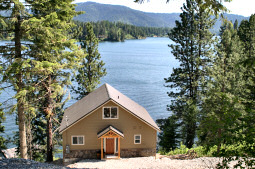 Even before you get out of your car, you'll notice the gorgeous views of the lake! Hayden Lake House Vacation Rental, Hayden Lake, Idaho