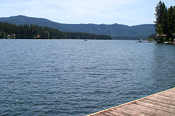 Standing on the dock, you'll have an impressive view of Hayden Lake! Hayden Lake House Vacation Rental, Hayden Lake, Idaho
